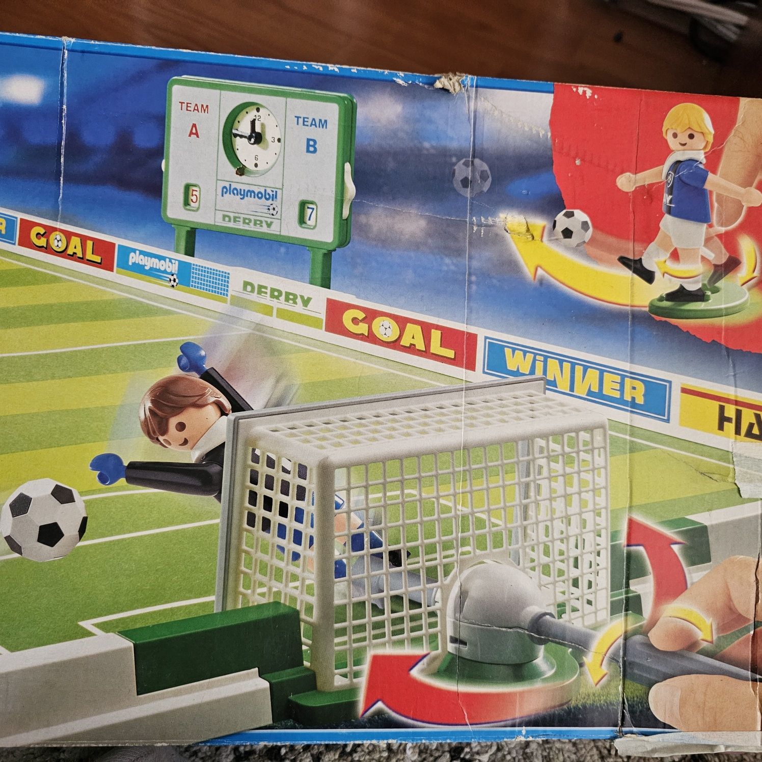 Set de fotbal Playmobil de epocă și set de jucători, 4700