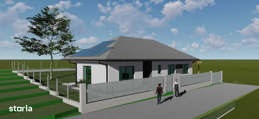 Casa individuala, 170 mp, pe un singur nivel, 300 mp curte, zona Profi