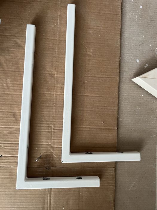 set 2 console pentru blat - albe