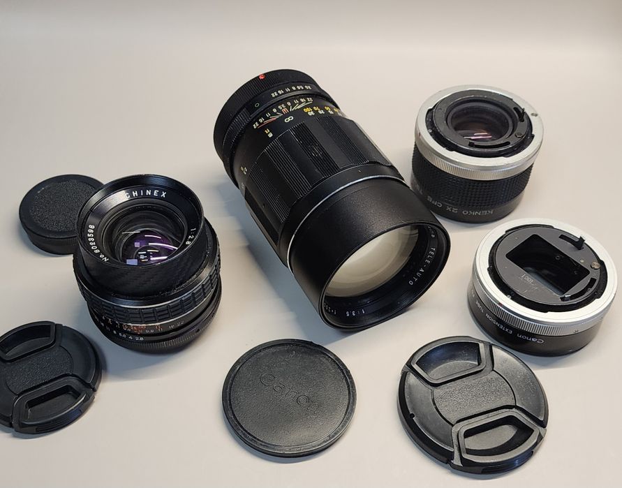 Panasonic G9 + 2 obiective (Leica 12-60mm, 7artisans 50mm) + adaptoare