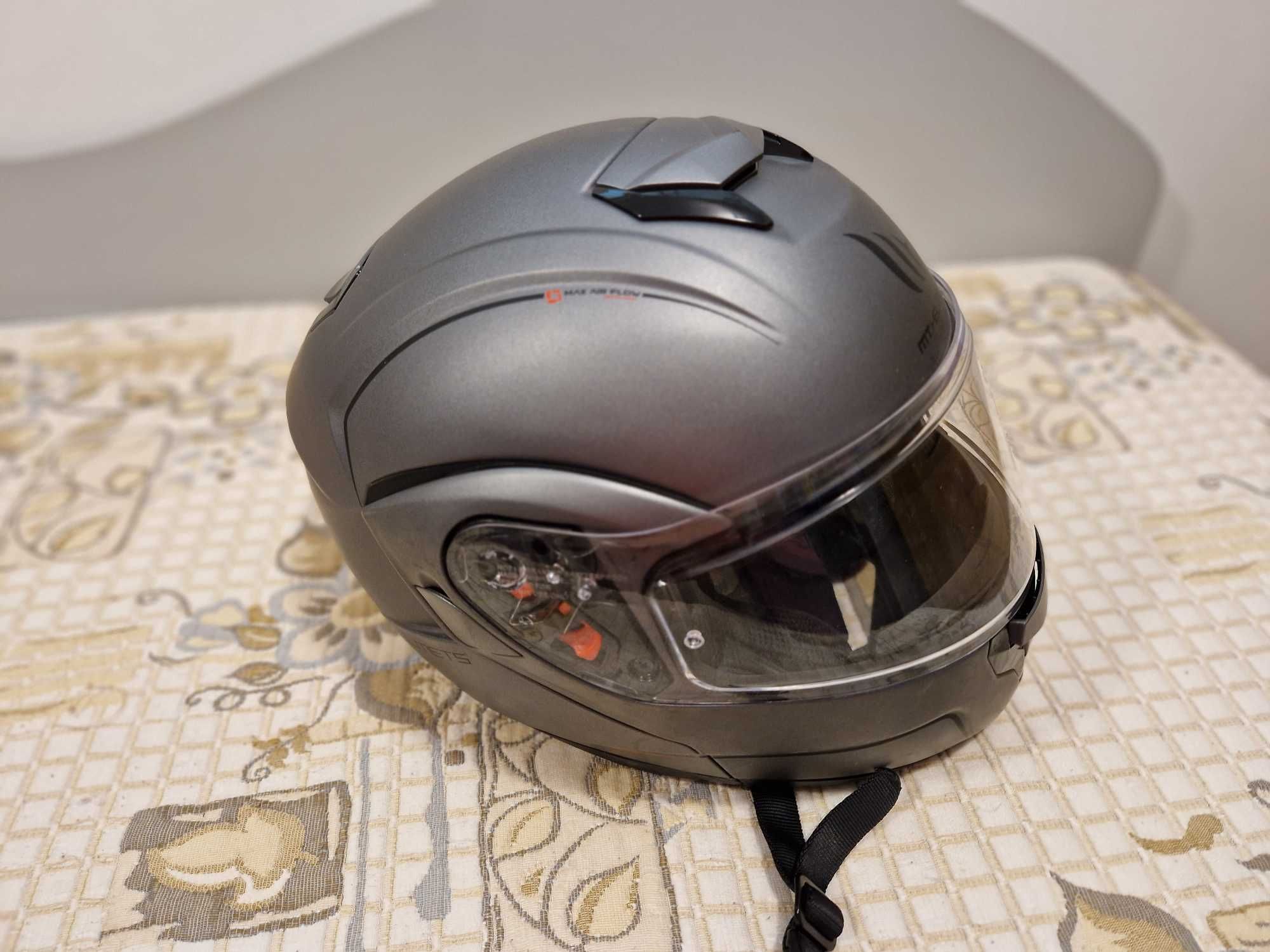 Модуларна Каска MT Helmets Atom Solid Matt Titanium