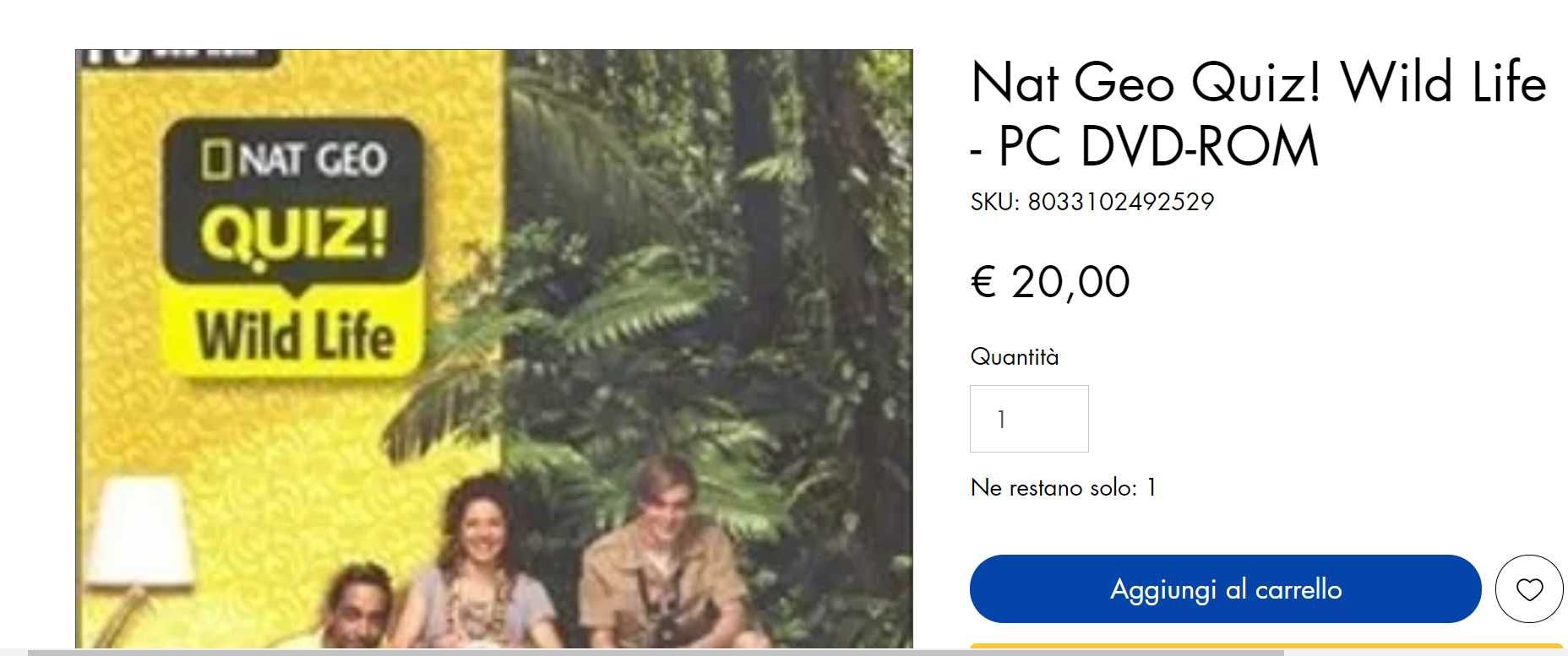 PC DVD FORM видеоигра на National Geographic