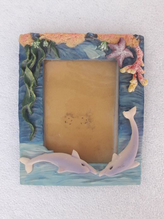 Морска рамка за снимки с делфини