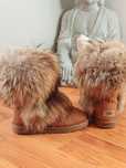 Ugg îmblănite, maro camel mărimea 37