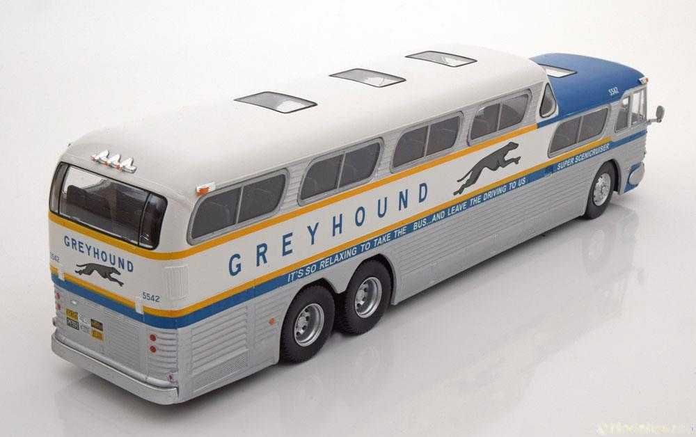 Macheta GMC PD-4501 Scenicruiser Greyhound autobuz - IXO/Altaya 1/43