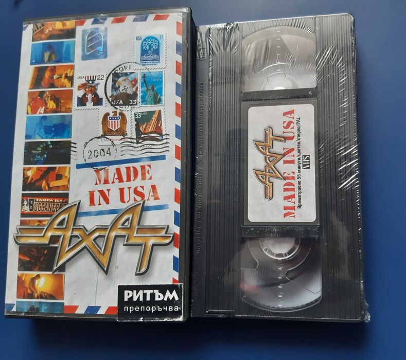 Видеокасета VHS Група АХАТ MADE IN USA / 2004 год. Неразпечатана