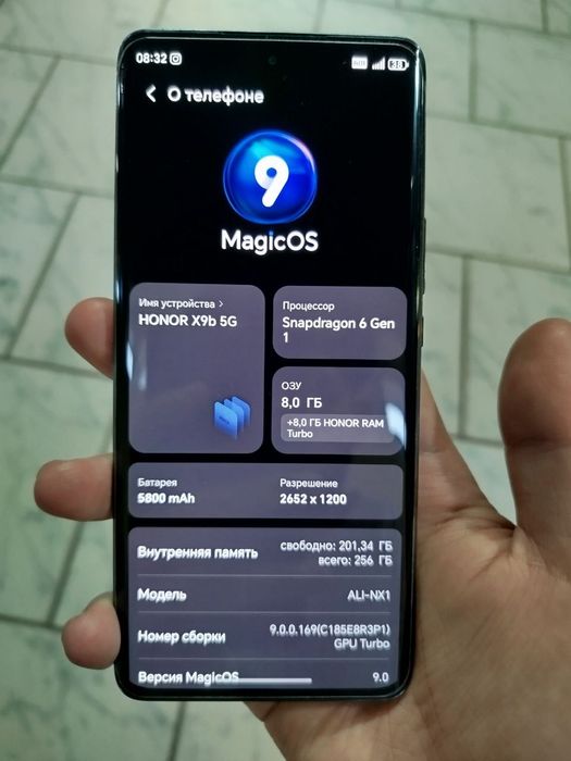 Honor X9b 256 gb karopka dakument ishlashlari ideal usta kormagan zary