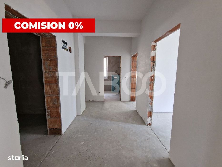 Apartament decomandat 2 camere 63 mpu 2 balcoane zona Rahovei Sibiu