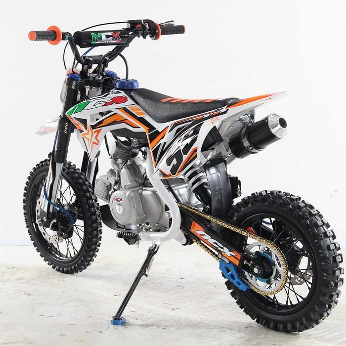 Motocicleta cross 125cc NCX CRX 4T benzina 14/12" alb/portocaliu
