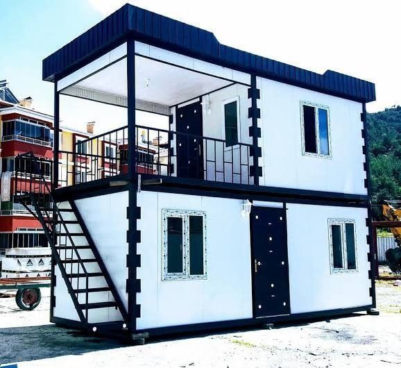 Acest container tip casă este construit din materiale durabile, rezist