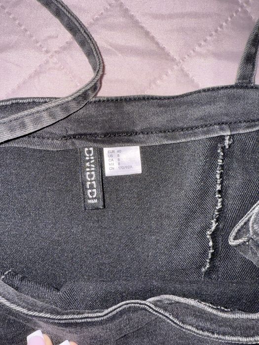 Дънкова черна рокля H&M