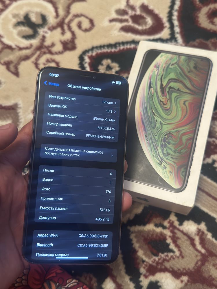 Iphone XS MAX LL/A 512 full ideal