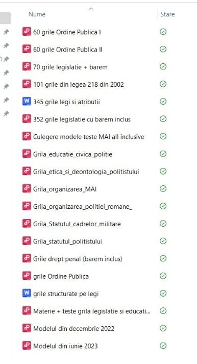 Materie admitere politie teste Câmpina Logica Civica legislație