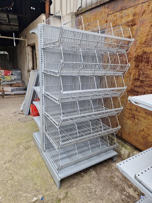 Raft de magazin metalic solid supermarket