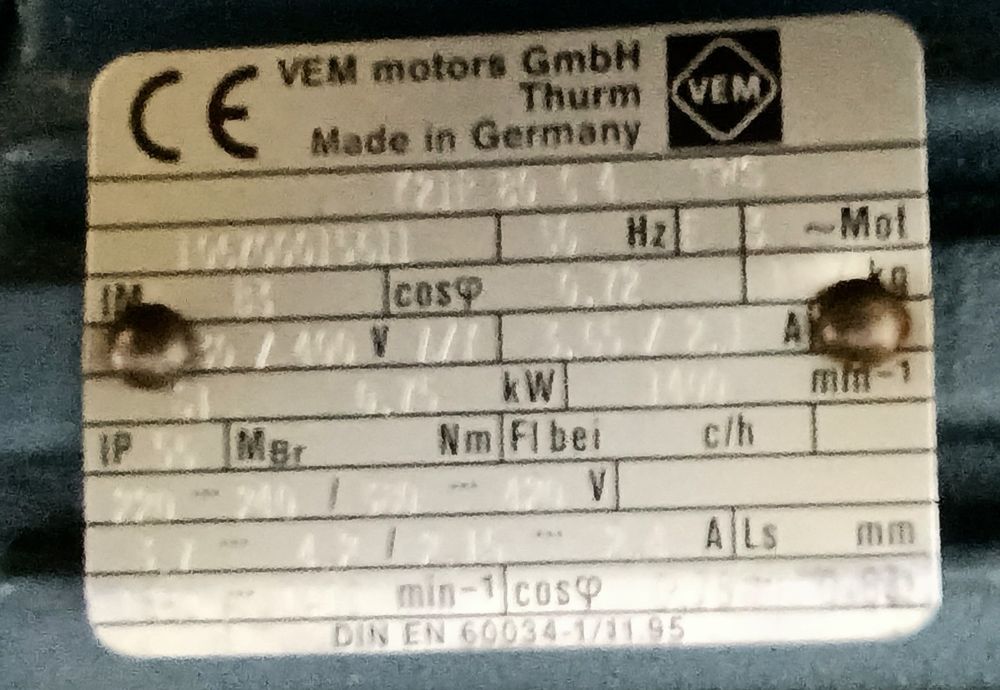 Електрически двигател 750 вата