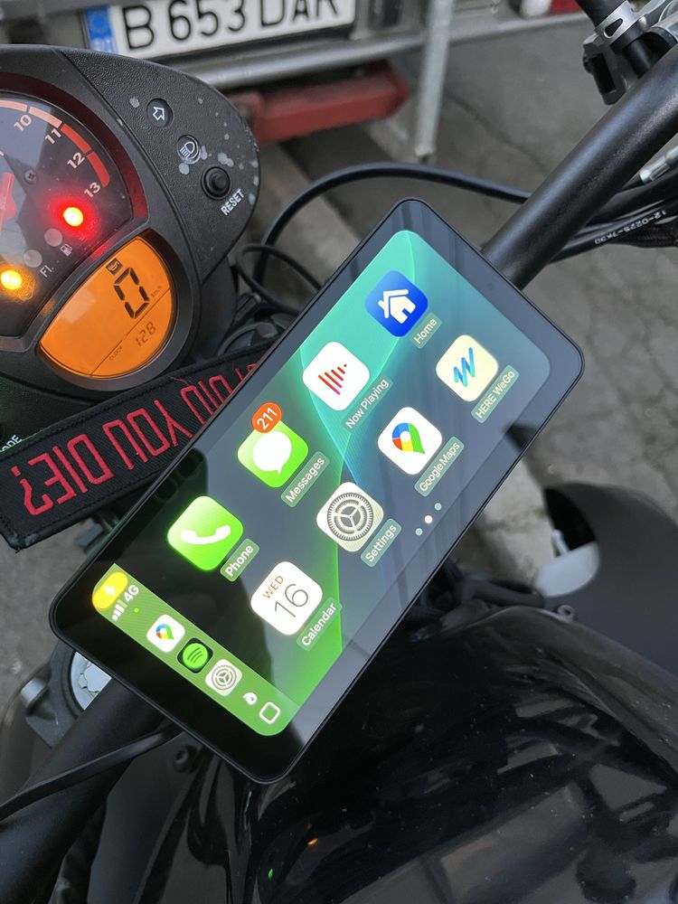 Navigatie moto - Carplay - Android auto wireless
