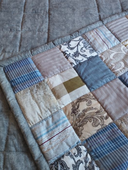 Ручная работа! Лоскутное одеяло- плед.