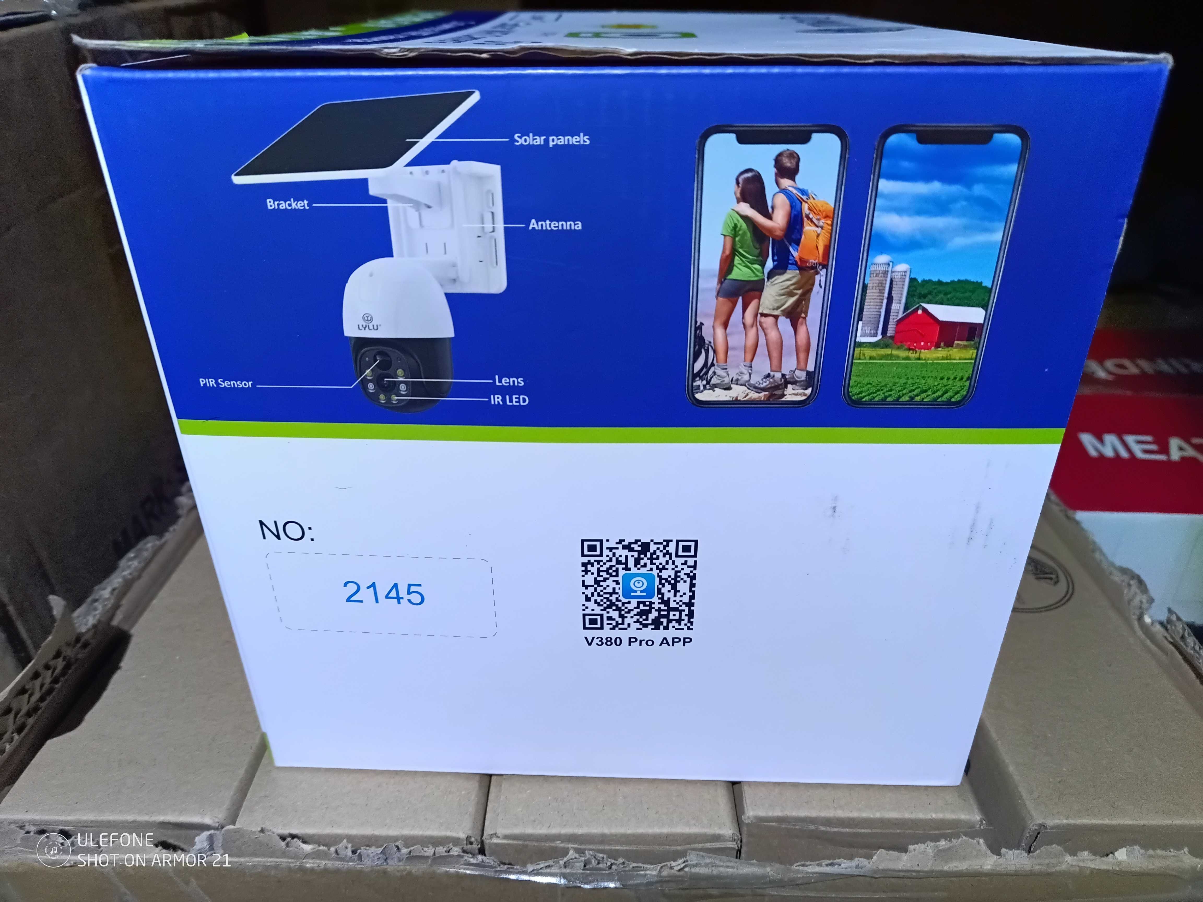 Двойна Видеокамера , соларна, въртяща, със сим и wi fi 4G