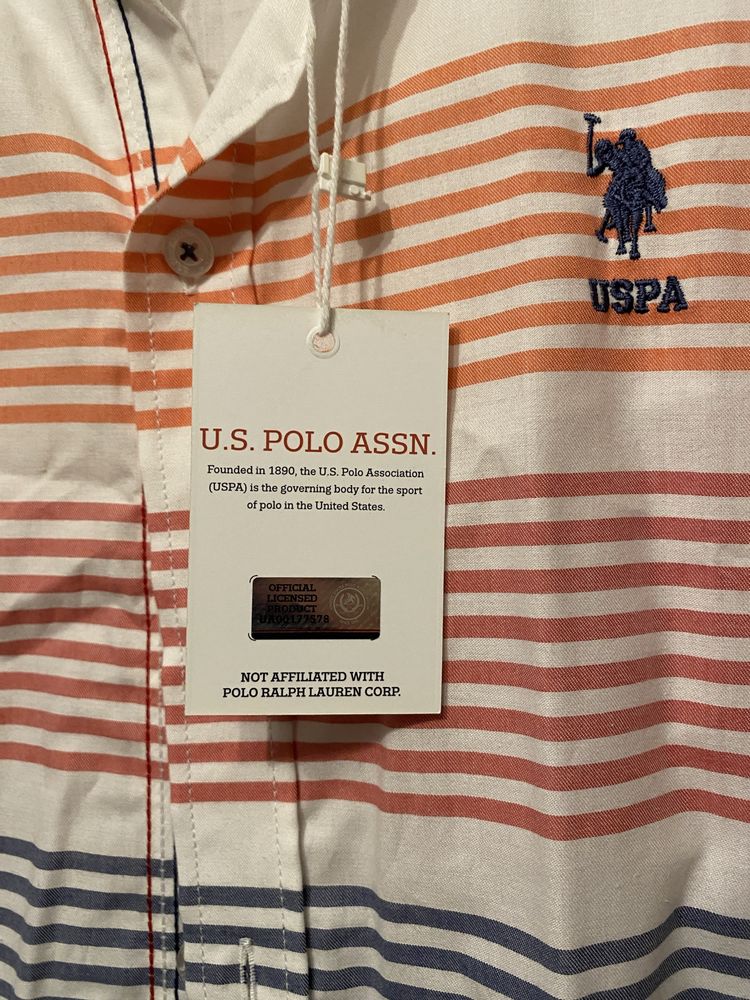 Cămașă US Polo Assn, cu etichetă, mărimea 5XL
