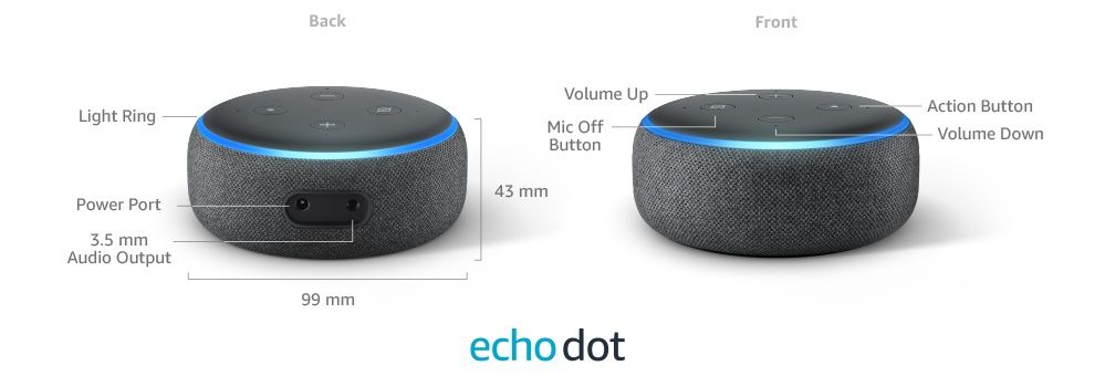Amazon Echo Dot (3-то поколение) с Alexa
