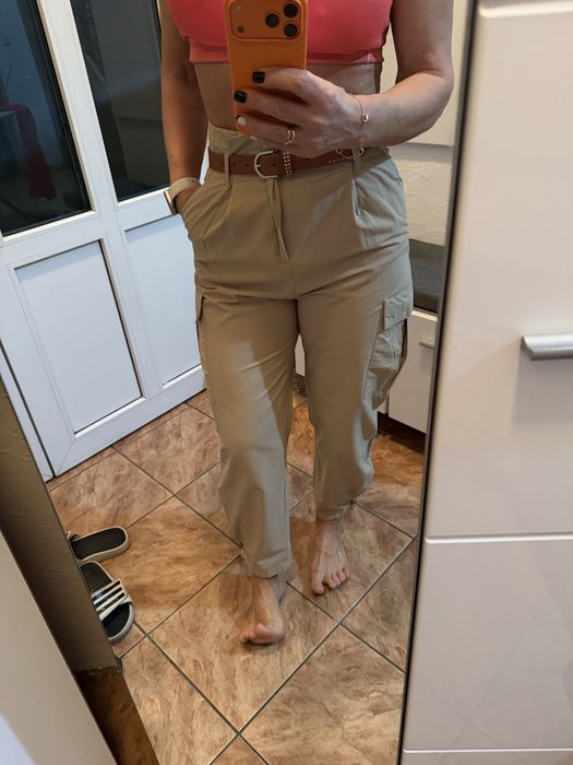 Pantaloni Zara moderni cu buzunare laterale