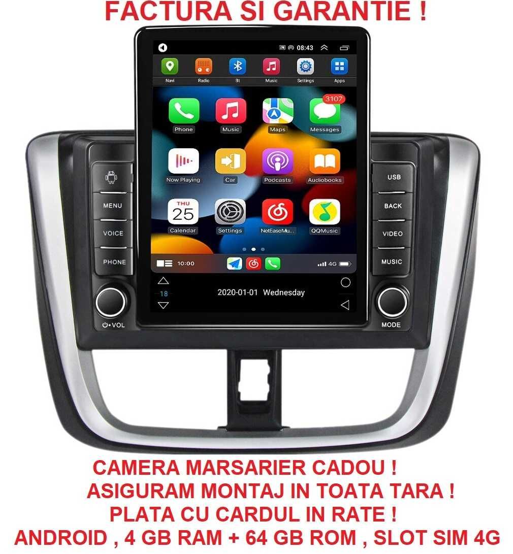 Navigatie Toyota Yaris Vios din 2014 - 2018 Ecran TESLA 9.7 inch 4GB