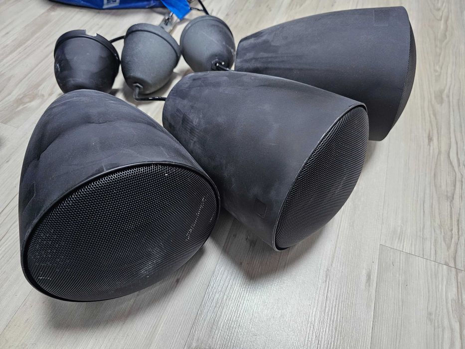 Sistem audio - amplificator, microfon, 3x boxe tavan