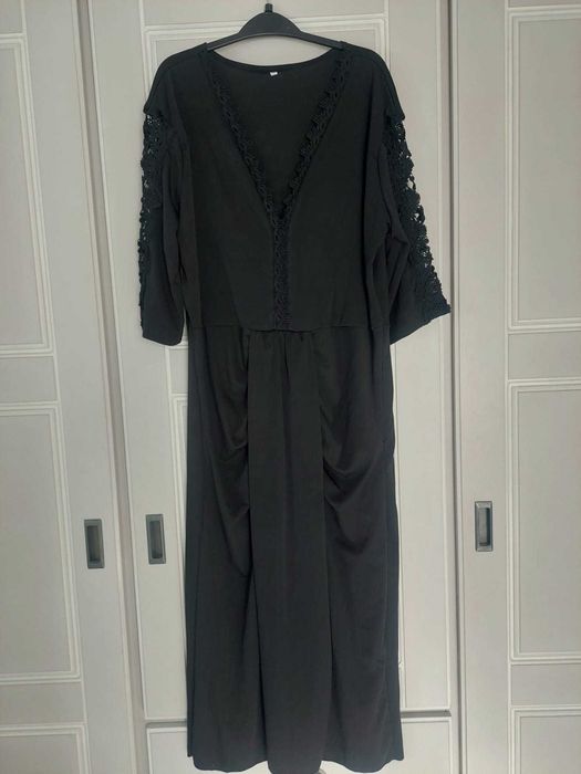 Rochie ocazie neagră cu dantelă,  mărimea L-XL Produs NOU