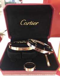 Bratari si Inele Cartier Love - Placate 18k Dama si Barbati- Calitate+