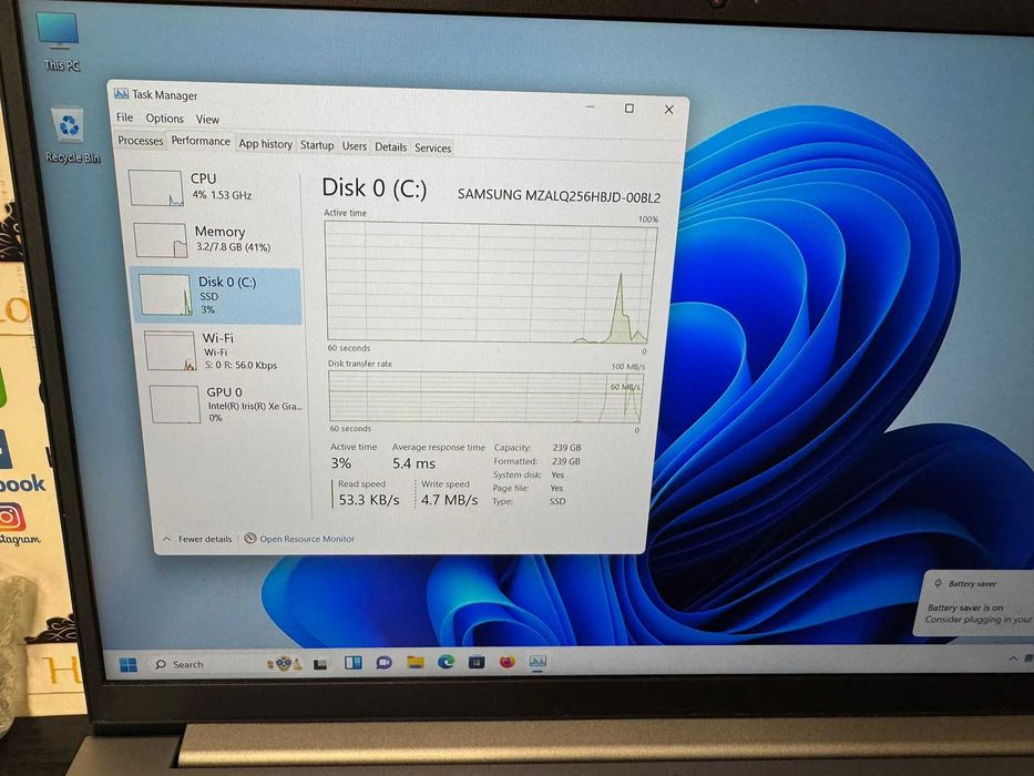 Hope Amanet P10/Laptop Lenovo, ThinkBook 15 Gen2, i5-1135G7,8GB RAM