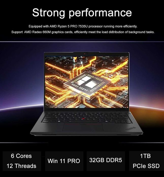 NOU! 2025 Lenovo ThinkPad L14 AMD EDITION R5-7535/32GB DDR5/512SSD 14"
