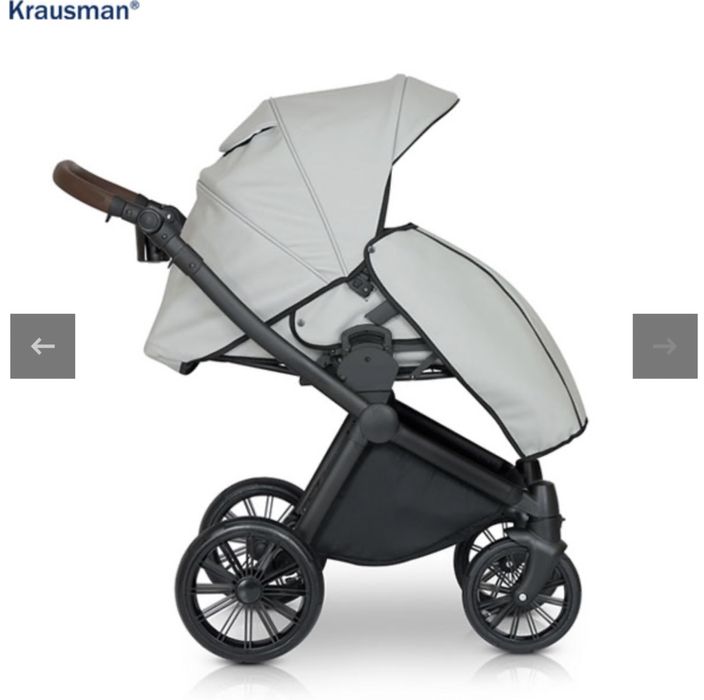 Carucior Krausman Rider soft light grey 3 in1