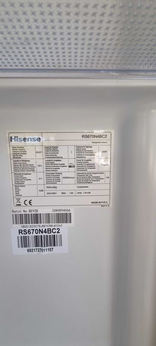 Vand frigider side by side