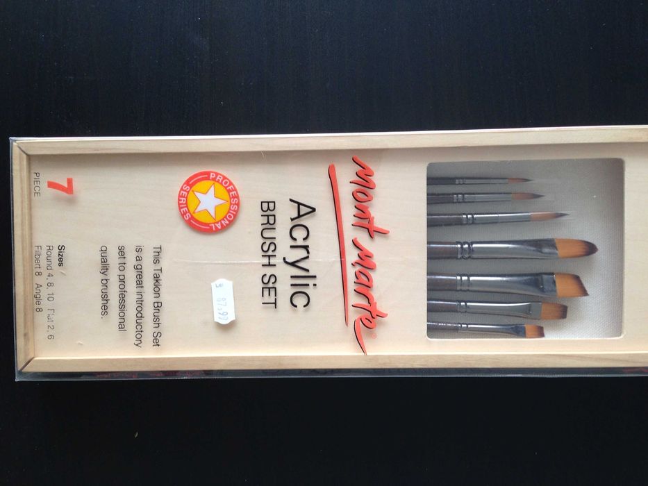 Set 7 pensule acrilic