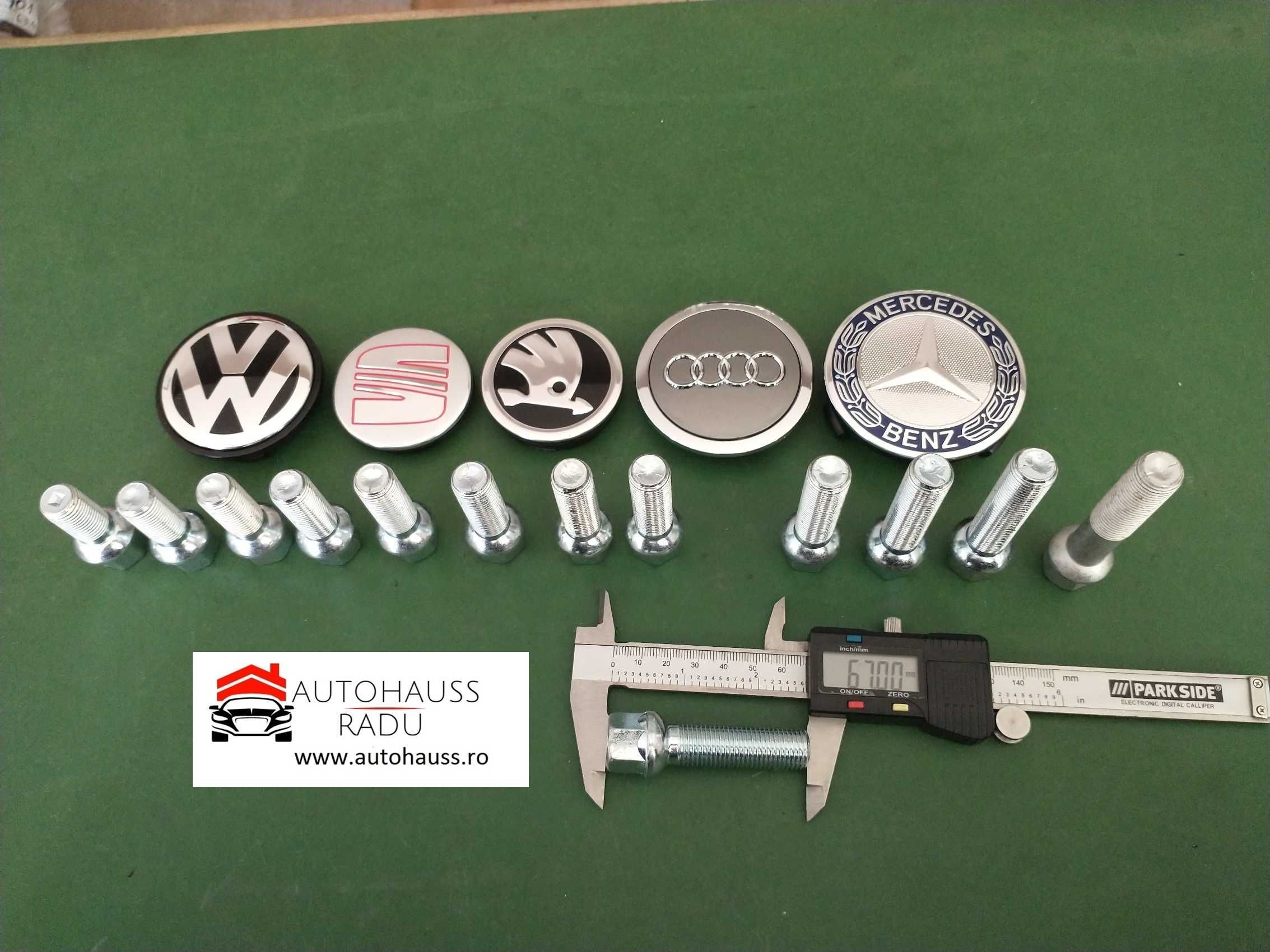 Prezoane VW Audi Mercedes M14 x 1,5 filet 47 mm Total 67 mm cap Raza