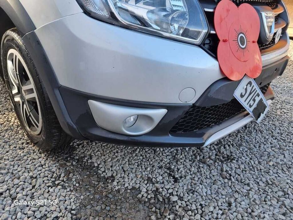 Bara fata Dacia Sandero 2 Stepway 2012 - 2016 PLATINUM SILVER Ted69 (1395) model fara ...