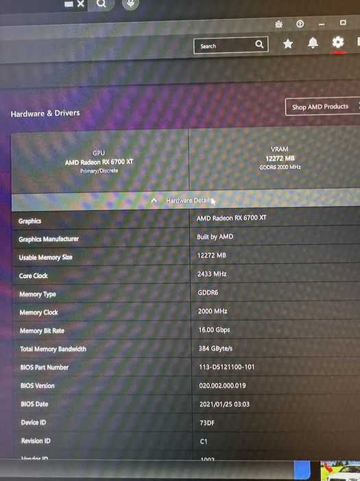 Placa video amd rx6700xt 12gb