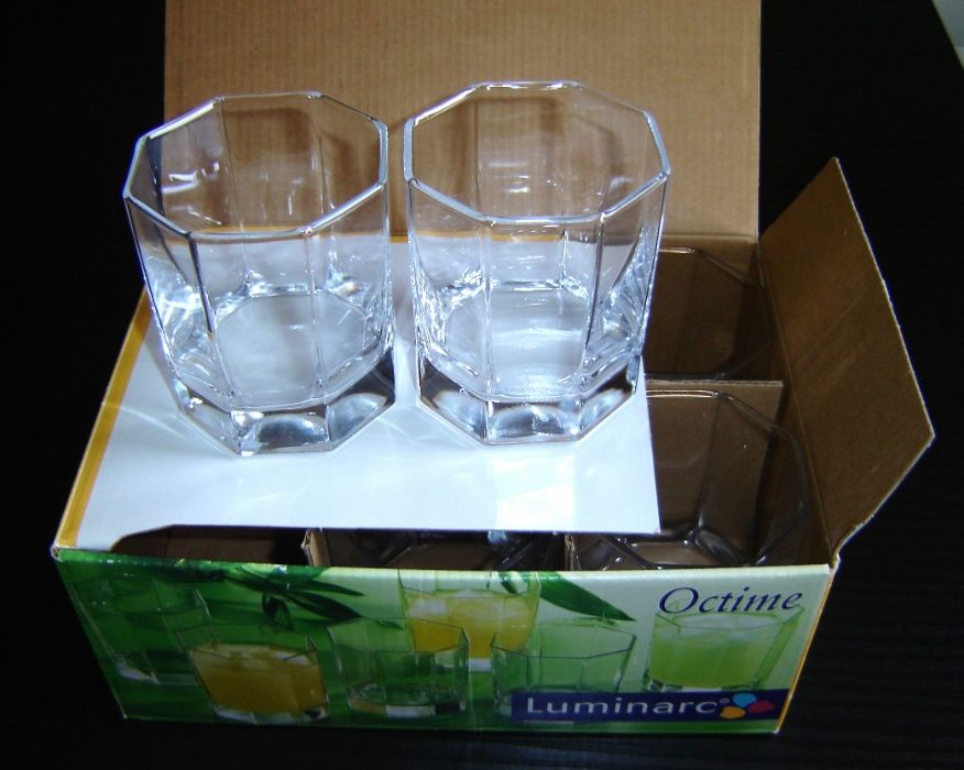 Новый набор из шести стаканов французской марки Luminarc