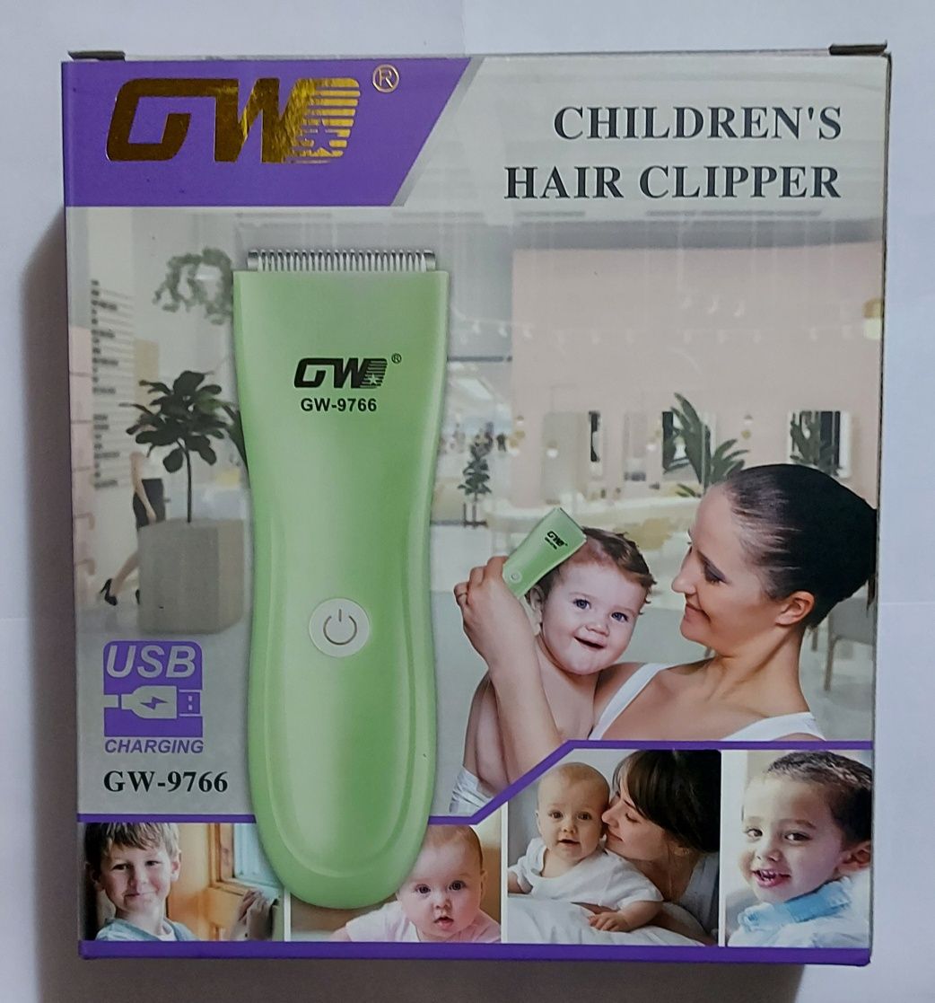 Детская машинка для стрижки волос  GW. Аккумуляторная машинка с Usb