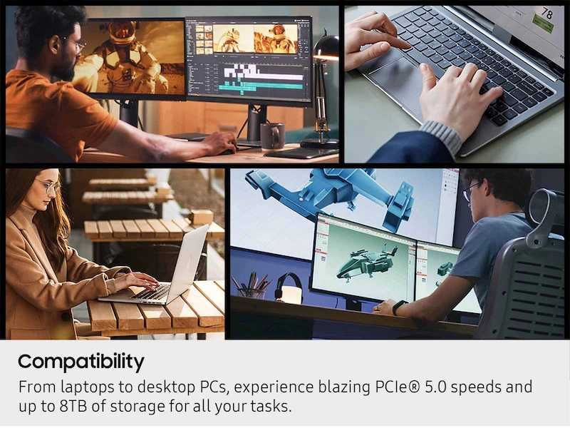 Новый SSD NVMe Samsung 9100 PRO 1TB. Накопитель PCIe 5 го поколения.