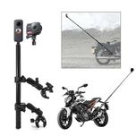 Kit prindere motocicleta selfie stick 2x clema dubla Insta360 X3 X4 X5