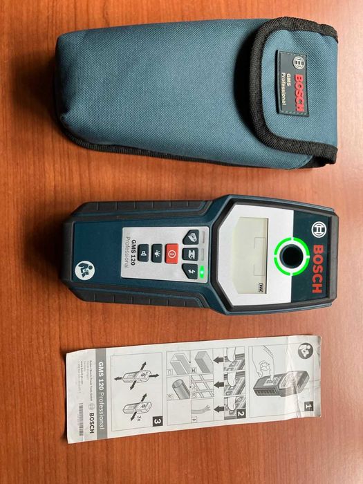 Bosch GMS 120 - Detector profesional cabluri pereti (metal, lemn)