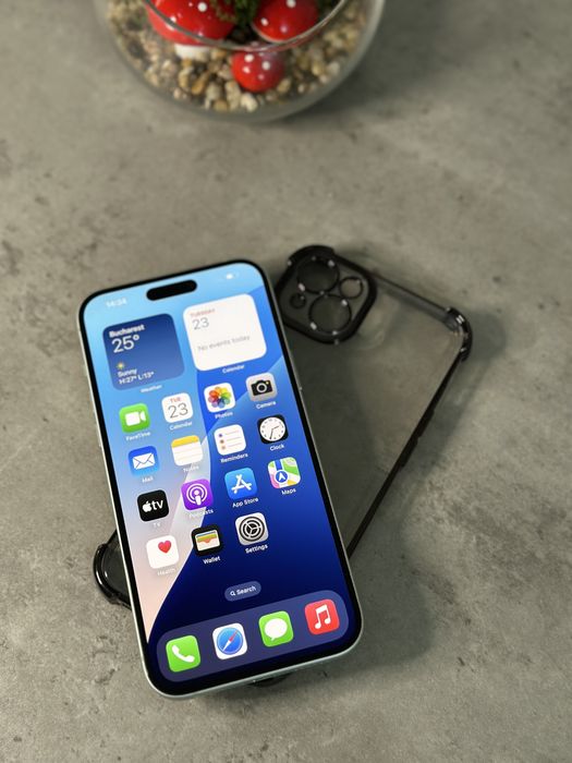 iPhone 15 Plus 93% impecabil + Husa| Green 128 GB|