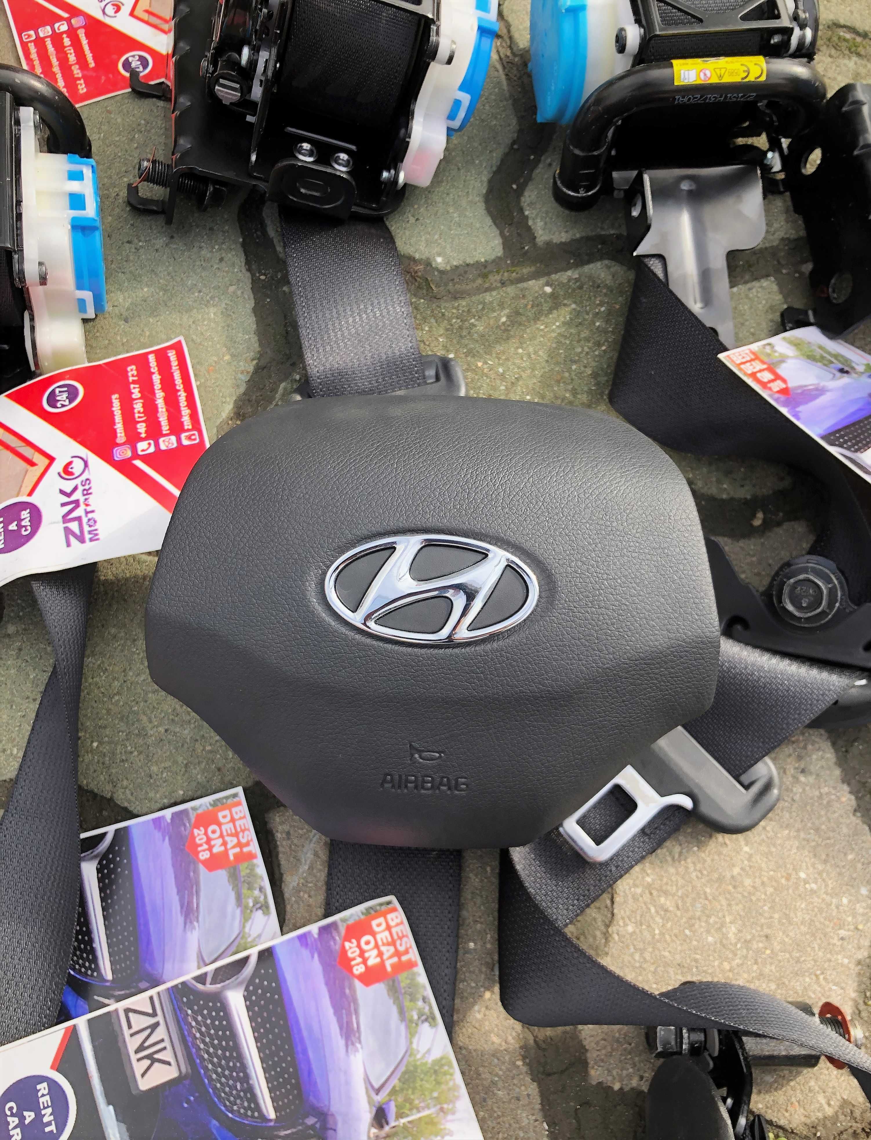 Hyundai Kona airbag volan pasager plansa de bord centuri fata spate