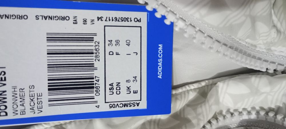 Vesta Adidas alba dama puffer