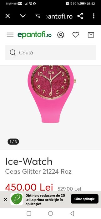 Ceas ICE Raspberry Quartz - 36 mm - Nou-Nepurtat!