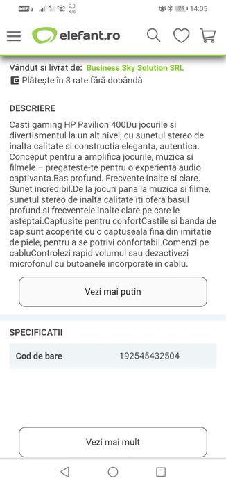 Promotie  Căști HP noi ideale pentru gaming