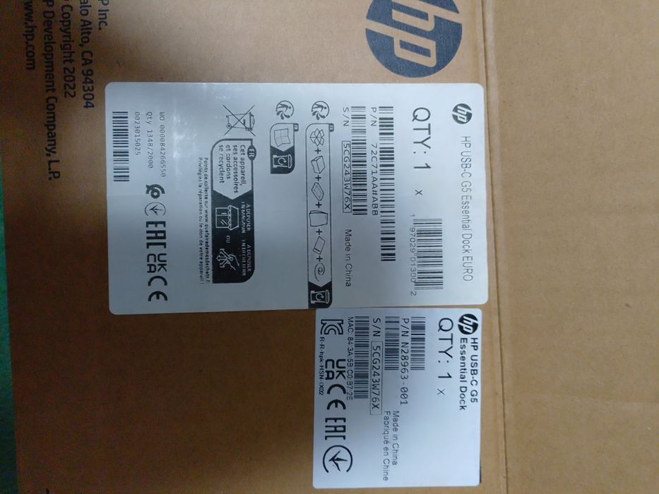Docking station HP G5, USB-C