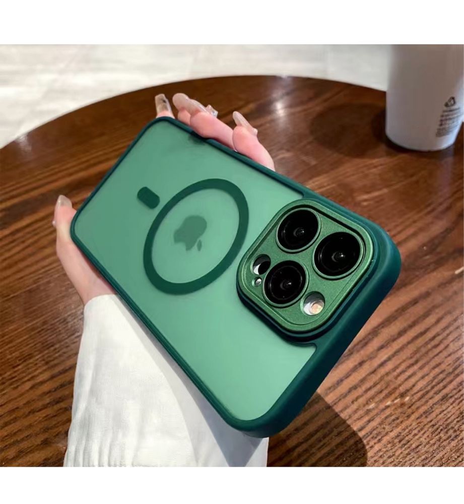 IPHONE 13/14/15/16/PRO/MAX/PLUS Husa Magsafe Protect Camera Colorata