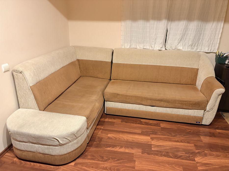 Coltar extensibil maro/bej